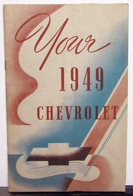 Chevrolet Stylemaster Fleetmaster Fleetline 1949 manual del operador del propietario original Foto 1 de 4