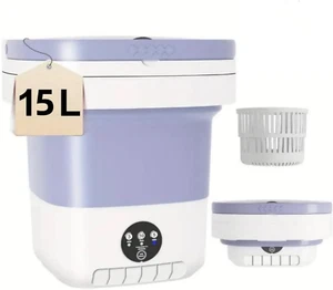 Mini Portable Washing Machine 15L | Compact, Foldable, Energy Efficient for Trav - Picture 1 of 12