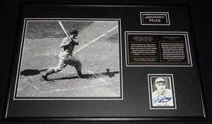 Johnny Mize Signed Framed 12x18 Photo Display Yankees - Picture 1 of 2