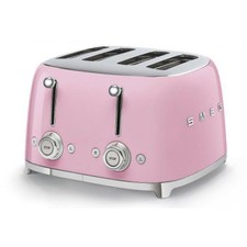 SMEG TSF03PKEU TOSTAPANE TOSTA PANE 4 SCOMPARTI 4 FETTE ANNI '50 ROSA 2000 WATT