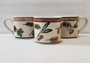 Hartstone Mugs 12 Oz Woodland Purple Grapes Green Leaves Acorns Set Of 3 - Picture 1 of 11