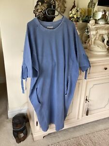 NEXT cotton sweatshirt Dress blue 20 (50”) Chest Buy It Now Item