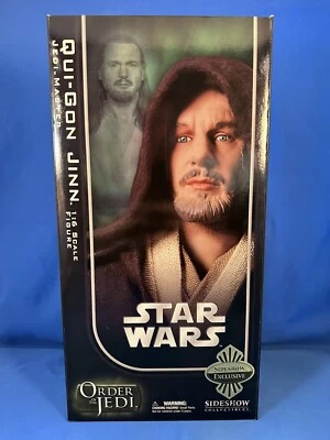 Sideshow Star Wars EXCLUSIVO Qui-Gon Jinn Jedi Master 2006 Completo Sin usar, en caja Foto 1 de 4