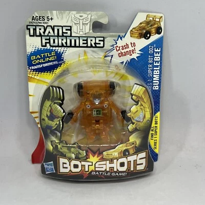 Transformers Bot Shots Battle Game Bumblebee Figure Super Bot 002 Hasbro 37671 - Image 1 of 4