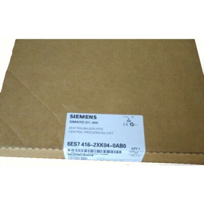 6ES7 416-2XK04-0AB0 NEW SIEMENS 6ES7416-2XK04-0AB0 2XKO4-OABO S7-400 CPU 416-2 - Image 1 of 4