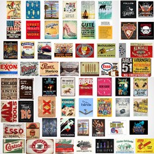 Vintage Tin Sign Retro Metal Poster Customization Garage Cafe Bar Pub Wall Decor