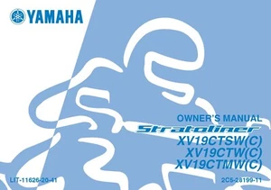 Yamaha Owners Manual Book Guide 2007 STRATOLINER S - Picture 1 of 24