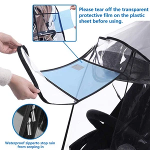 Kinderwagen-Regenschutz Kinderwagen-Regenschutz Transparent Für Buggy - Bild 1 von 7