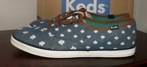 ZAPATO NUEVO KEDS MUJER CÓMODO KEDS PUNTO NATIVO ÍNDIGO NUEVO TALLA 9.5M - Imagen 1 de 8