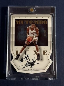2015 Panini Luxe Dikembe Mutumbo DC-DMU On Card Auto Autograph #08/50 MINT - Picture 1 of 6