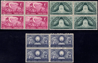 1949 South Africa-SC# 112-114 - Voortrekker Monument - 3 Blocks of 4-MH - Image 1 of 2