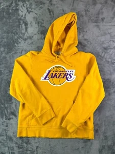 Los Angeles Lakers LeBron James Hoodie Men’s Medium Gold Pullover NBA Fanatics - Picture 1 of 8