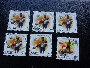 ZAIRE (Kongo) - grüne Briefmarke / Briefmarke Nr. 1108 x5 1109 Obl (A74) - Bild 1 von 1