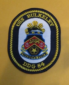 USS BULKELEY DDG 84 "FREEDOM'S TORCH" PATCH 3 1/2 X 4 1/2" - Picture 1 of 1