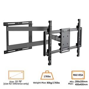Long Arm TV Wall Mount for 32-70 Inch TV, with 31” Long Extension, Full Motion - Zdjęcie 1 z 8