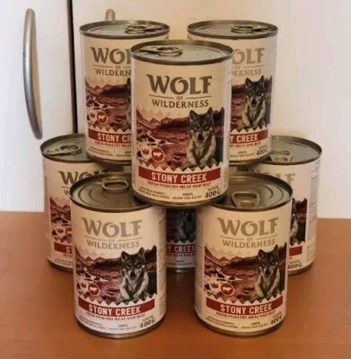 8x400g +1x Wolf of Wilderness Stony Creek SENIOR Hundenassfutter Nassfutter Hund - Bild 1 von 3
