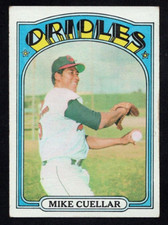 1972 Topps Baseball Card #70 Mike Cuellar Baltimore Orioles EX+ *eb