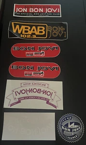 7 x Bon Jovi Vintage Authentic Stickers 1990s These Days Bounce Jon Back Stage - Picture 1 of 19