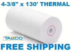 (25) 4-3/8" x 130' THERMAL HANDHELD PRINTER PAPER ROLLS ~FAST FREE SHIPPING~ - Picture 1 of 1