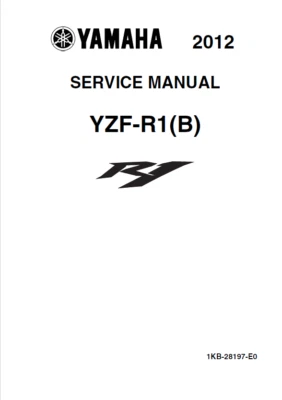 Yamaha R1 Service Manual | 2012-2014 | YZF-R1 (B) | CD OR USB - Image 1 of 4