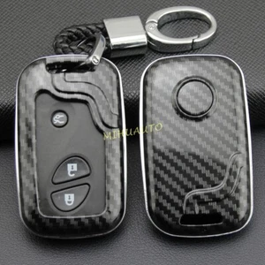 Car Key Chain Fob Case Cover For Lexus IS ES LS GS RX GX LX CT HS Carbon Fiber - Picture 1 of 8