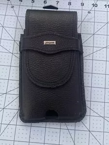 GENUINE HANDMADE SADDLE BACK LEATHER Phone Holster Case for 12&13 iPhone Pro Max - Picture 1 of 5