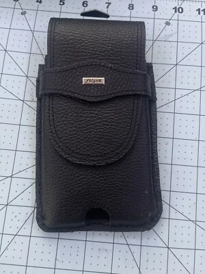 GENUINE HANDMADE SADDLE BACK LEATHER Phone Holster Case for 12&13 iPhone Pro Max - Image 1 of 4