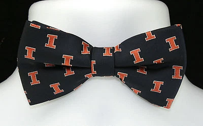 Галстук-бабочка мужской Illinois Fighting Illini регулируемый логотип колледжа синий галстук-бабочка  - Изображение 1 из 2