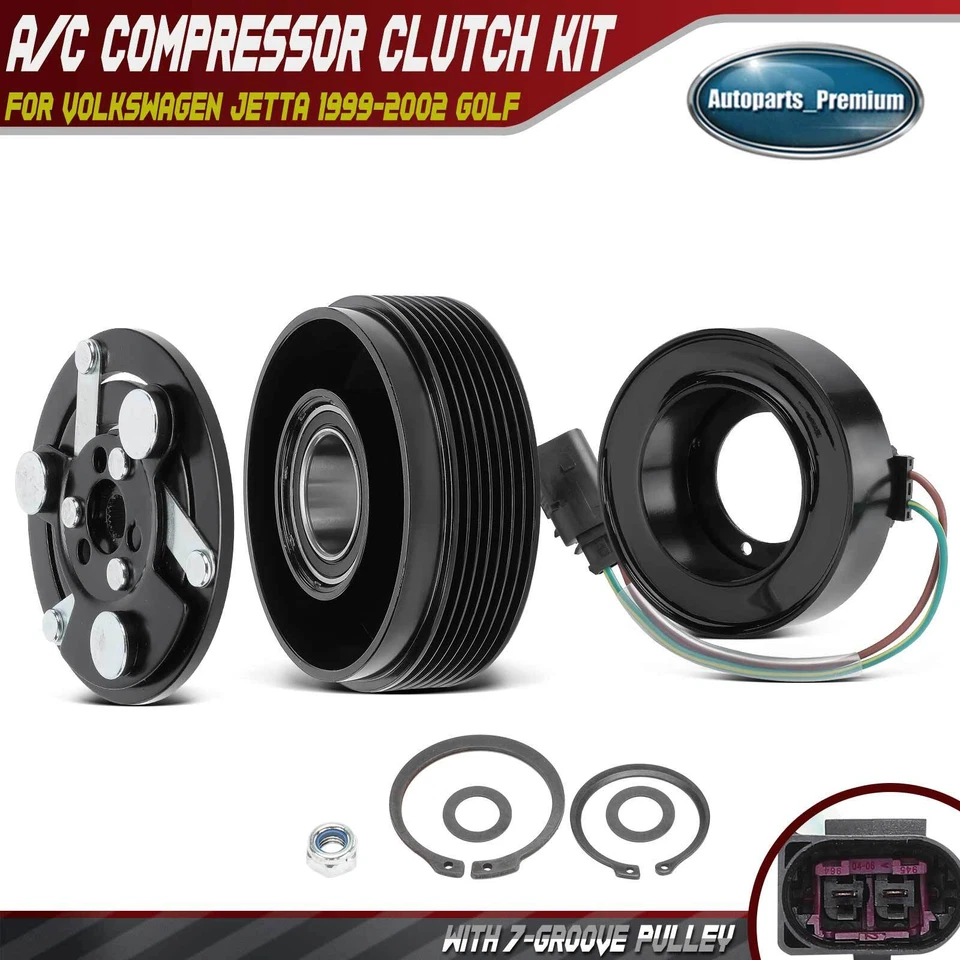 Kit embrague compresor aire acondicionado para Volkswagen Jetta 1999-2002 Golf 1999-2001 Audi TT Foto 1 de 4