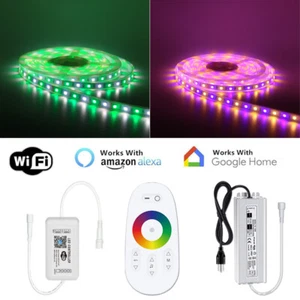 A Single Run of 20~125FT RGBW WiFi Music Sync LED Strip Light Waterproof 12V PSU - Picture 1 of 15