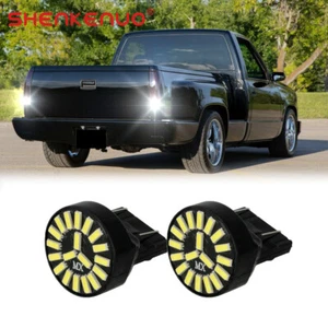 For 1988-1998 Chevrolet C1500 3157 White LED Back up Reverse Light Bulbs Of 2 US - Picture 1 of 13