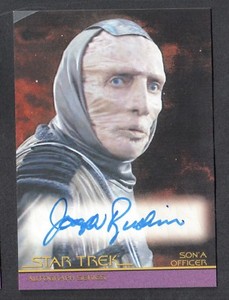 STAR TREK MOVIES HEROES & VILLAINS 2011 AUTOGRAPH CARD #A124 JOSEPH RUSKIN
