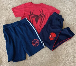Boys Spider-Man 3 Piece Set Size 6 Small Red Blue Navy Marvel - Picture 1 of 4