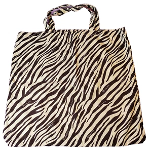 Bolso de Mano Linea Pelle Cebra Polvo Doble Correas Extra Grande 20x18 Ligero Logo - Imagen 1 de 6