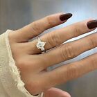 Platinum Wedding Ring Igi Gia 1.40 Ct Three Stone Diamond Lab Created Size 7 8