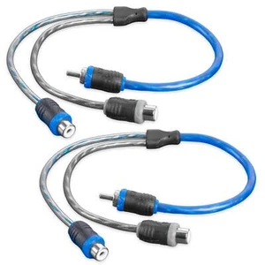 XIV2F 1 Male to 2 Female Y-Adapter V-Series RCA Audio Interconnect Cables 2-pack - Picture 1 of 4