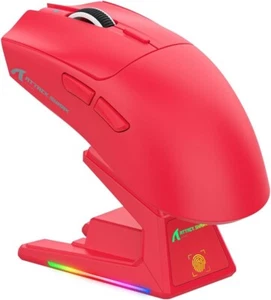 ATTACK SHARK X1 Tri-mode Gaming Mouse With Touchpad RGB Charging Dock PAW3395PRO - Picture 1 of 20