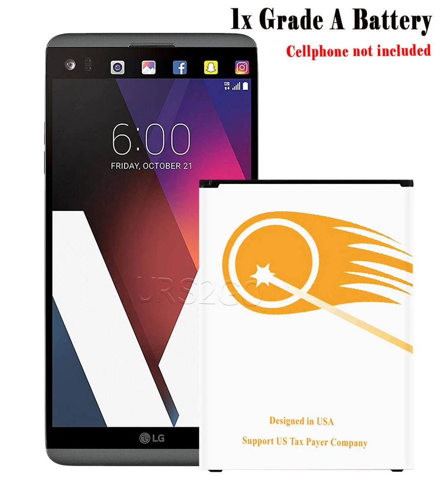 Batería delgada extendida de 5520 mAh mejorada para LG V20 H918 LS997 US996 BL-44E1F EE. UU. Foto 1 de 1