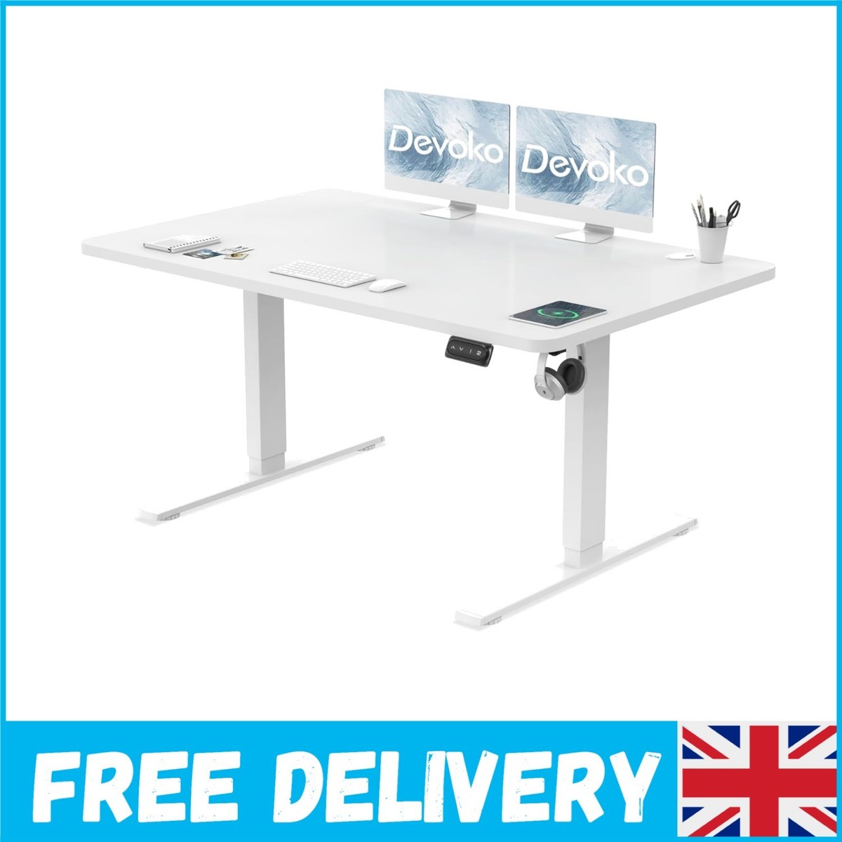 Sit Stand Desks | Height Adjustable Desks | Viking Direct UK