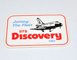 NASA STS Discovery "Joining the Fleet" 1983 Vintage Sticker - Bild 1 von 3
