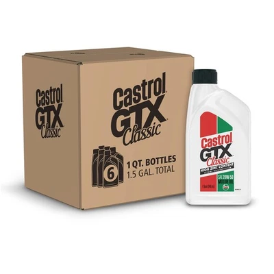 Castrol GTX Classic 20W-50 Conventional Motor Oil, 1 Quart, Pack of 6 - Image 1 of 4