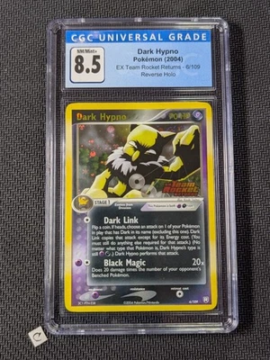 Dark Hypno 6/109 - Ex Team Rocket Returns Reverse Holo Pokemon NM CGC 8.5 - Image 1 of 2