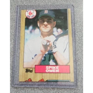 Error de corte Spike Owen Topps en la parte superior de la tarjeta - Imagen 1 de 2