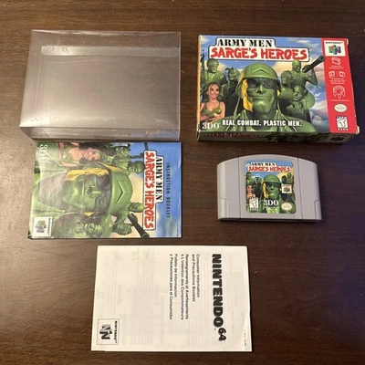 Army Men: Sarge's Heroes (Nintendo 64 N64) Complete - Tested - Authentic - Image 1 of 4