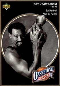 1992-93 Upper Deck #17 Wilt Chamberlain Basketball Heroes: Wilt Chamberlain - Picture 1 of 2
