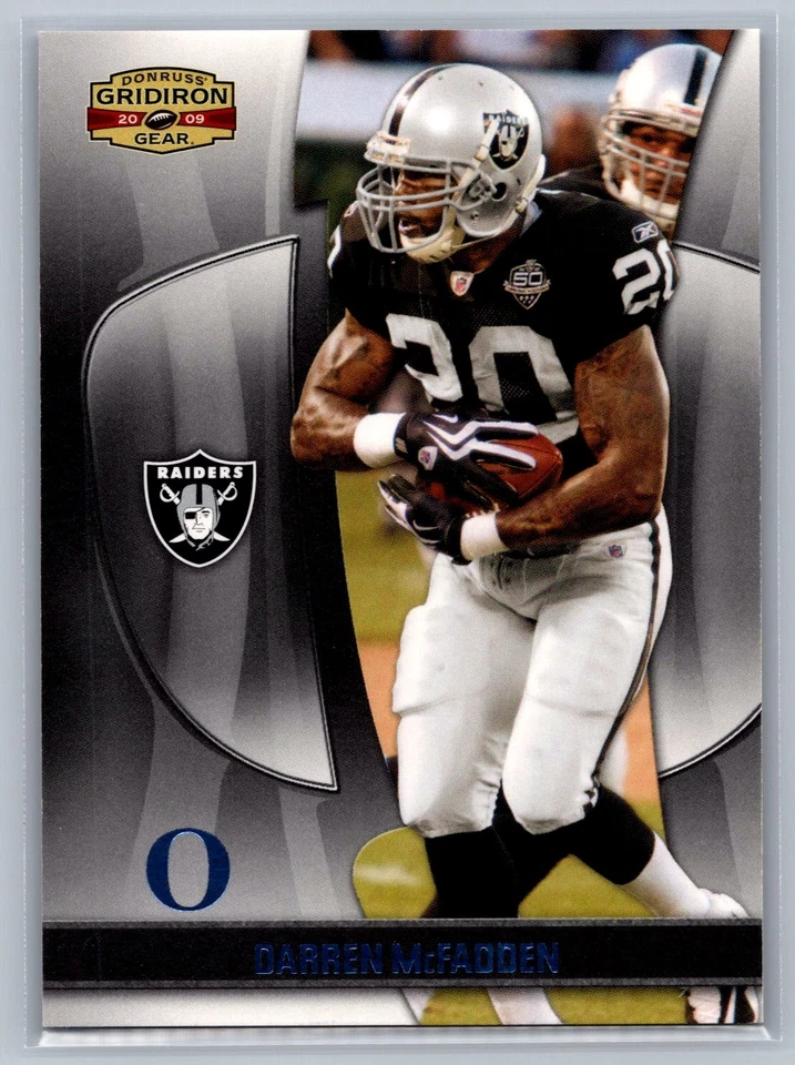 Darren McFadden 2009 Donruss Gridiron Gear Platinum O's /25 #22 - Image 1 of 2