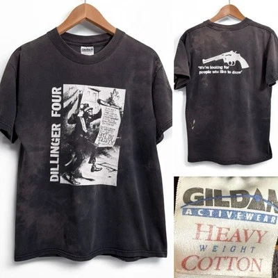 Vintage Dillinger Four Promo Band T-Shirt Size M Spit In Their Eye Punk Rock HTF - Image 1 of 4