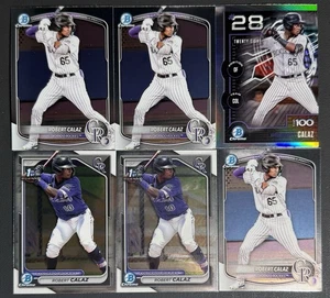 (6) Lote 2024 Bowman Cromo Robert Calaz 1er #BCP-131 Rockies e Insertos - Imagen 1 de 1