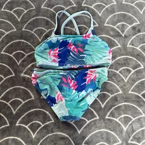 GIRLS SIZE SMALL ONE PIECE GRAPHIC SWIM SUIT—WONDER NATION BRAND S (6-6X #19 - Picture 1 of 6