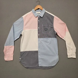 Parish Nation Men's Colorblock Long Sleeve Button Up Shirt Size Large - Picture 1 of 7